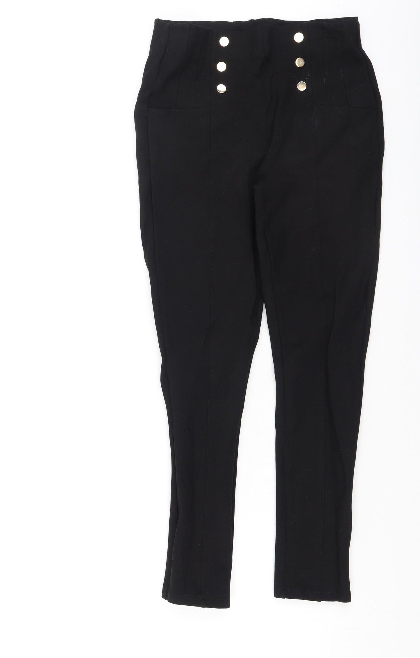 Zara Womens Black  Polyester Jegging Leggings Size L L26 in