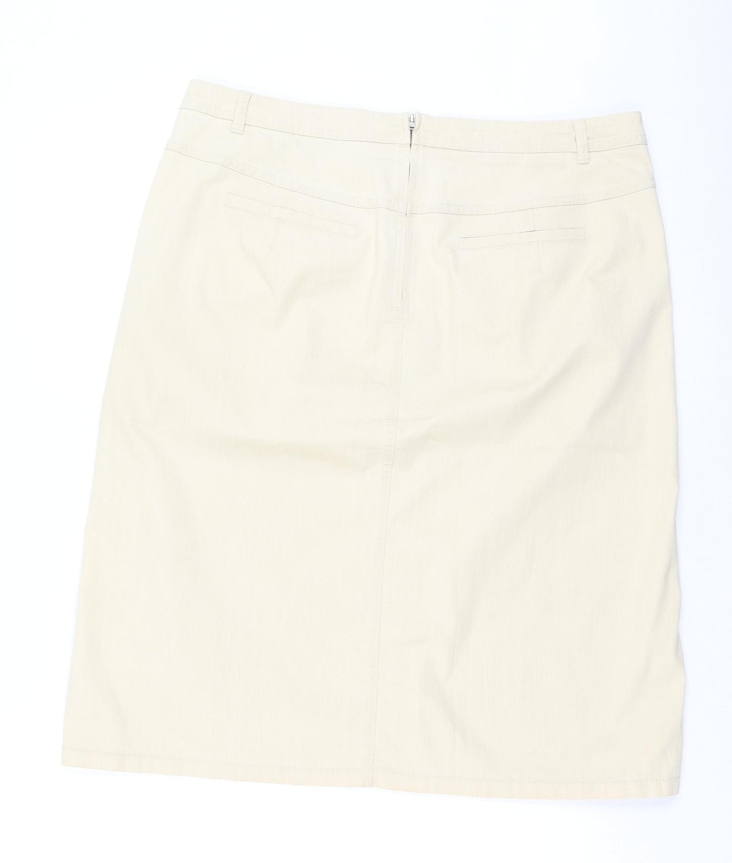 Gerry Weber Womens Beige  Cotton A-Line Skirt Size 38