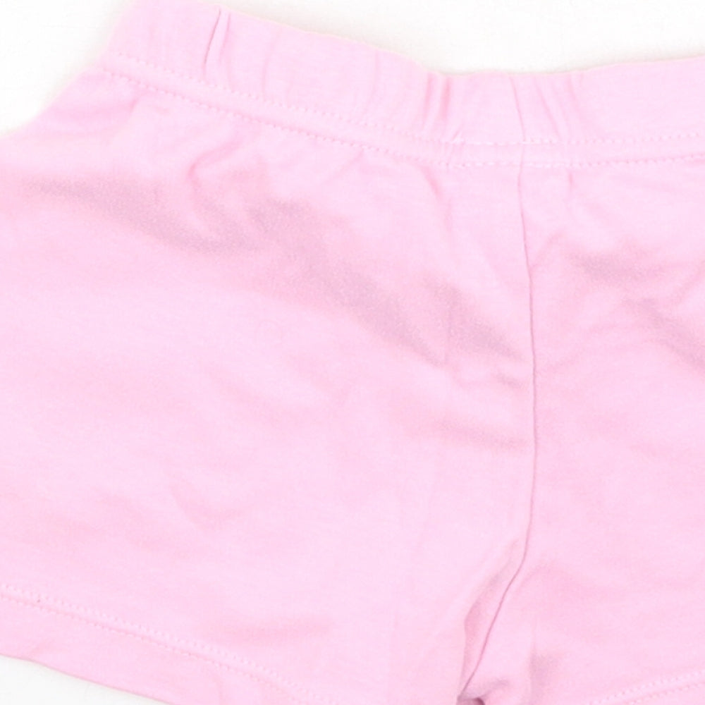 George  Girls Pink  Cotton Cropped Leggings Size 9-12 Months   - Peppa pig