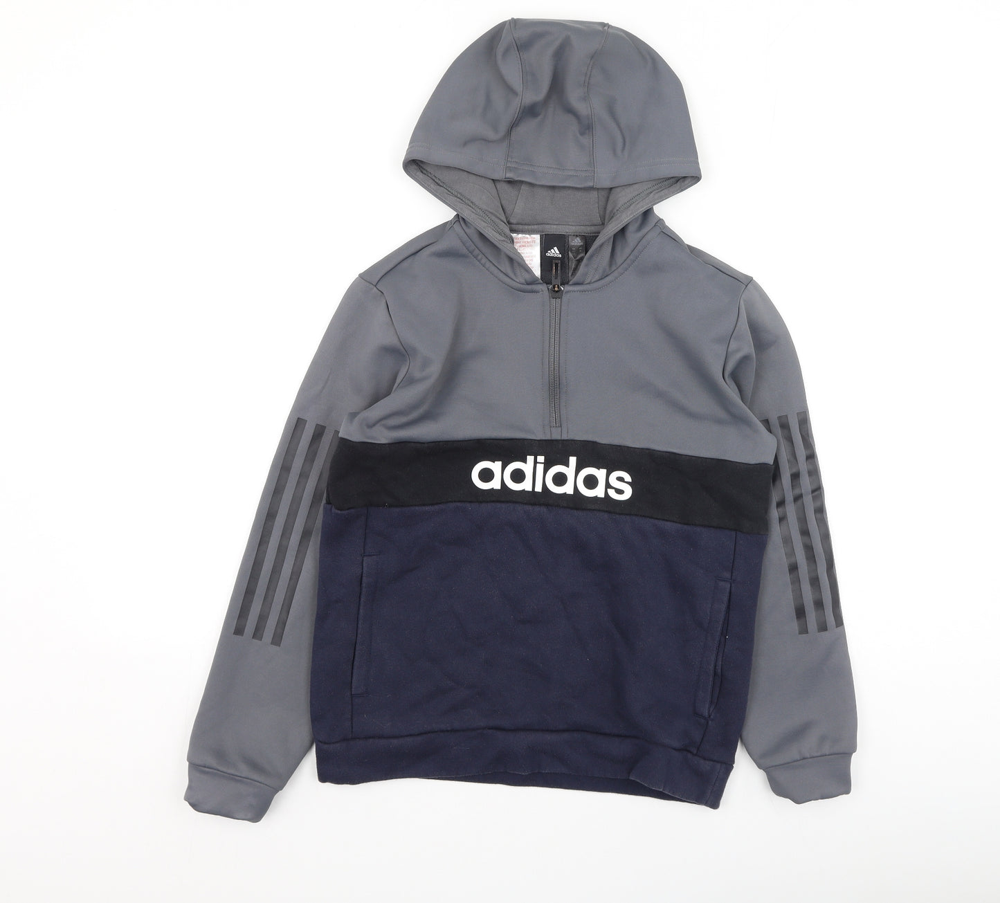 adidas Boys Multicoloured  Polyester Pullover Hoodie Size 11-12 Years
