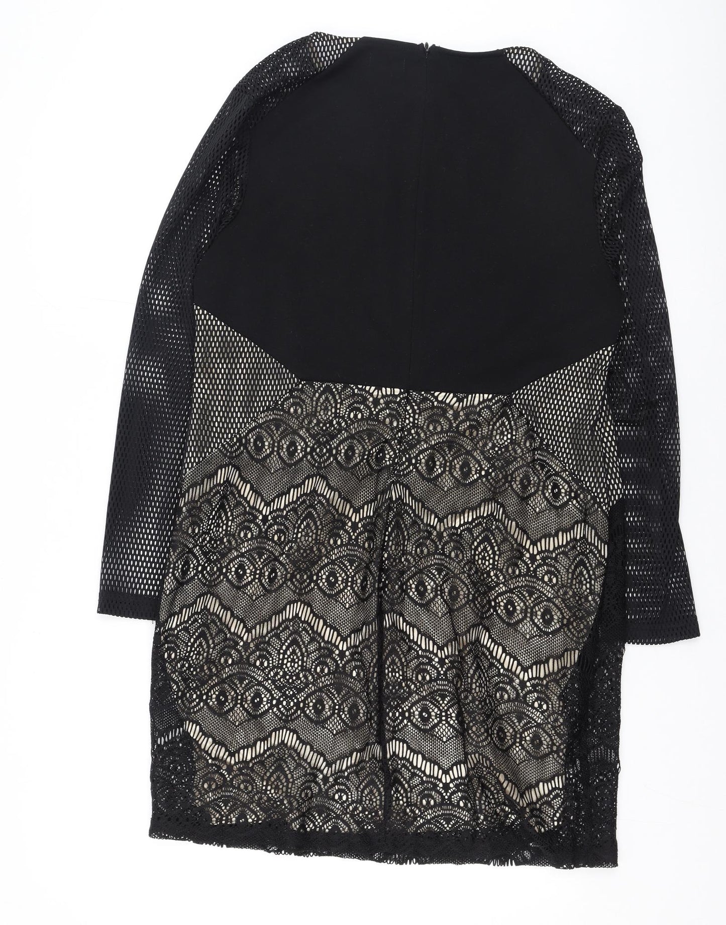 Blue Vanila  Womens Black  Polyester Bodycon  Size XL  Round Neck