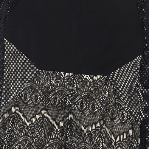 Blue Vanila  Womens Black  Polyester Bodycon  Size XL  Round Neck
