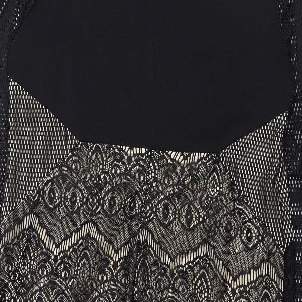 Blue Vanila  Womens Black  Polyester Bodycon  Size XL  Round Neck