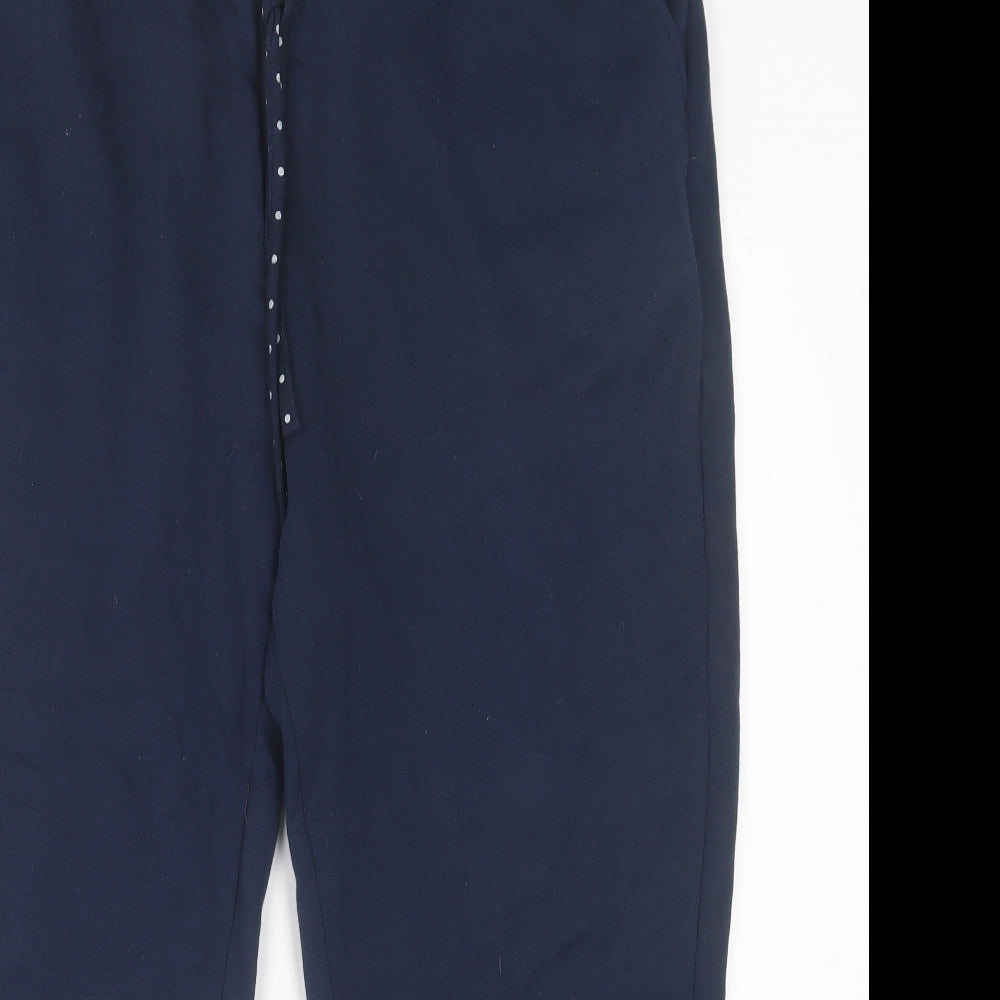 Damart Womens Blue  Polyester Jogger Trousers Size 22 L24 in Regular Tie