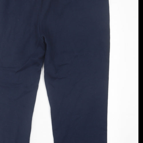 Damart Womens Blue  Polyester Jogger Trousers Size 22 L24 in Regular Tie