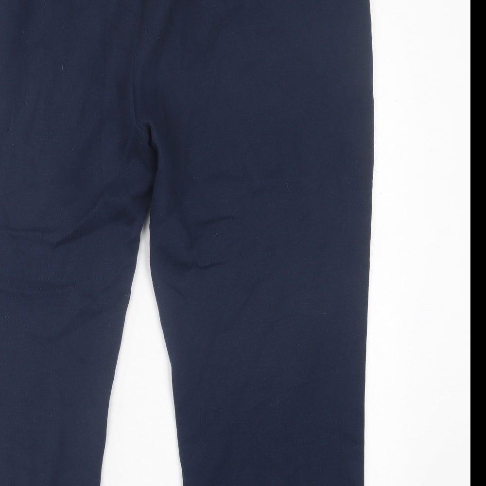 Damart Womens Blue  Polyester Jogger Trousers Size 22 L24 in Regular Tie
