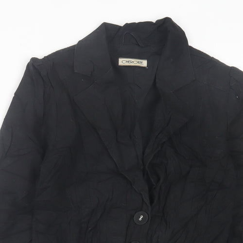Cherokee Womens Black   Jacket Blazer Size 8  Button
