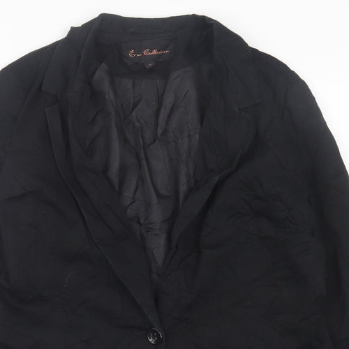 Evie Collection Womens Black   Jacket Blazer Size 10  Button