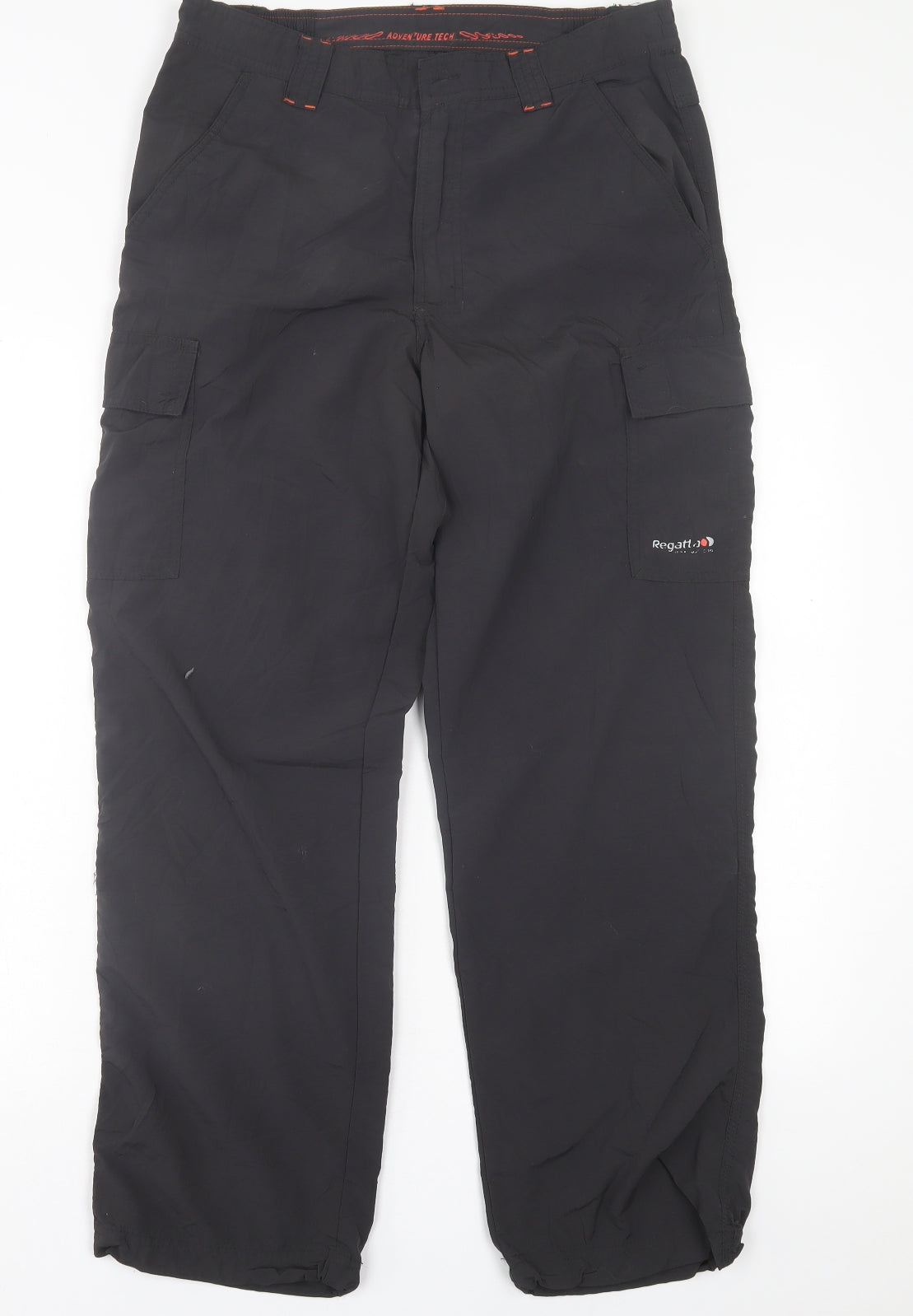 Regatta Mens Grey  Polyamide Trousers  Size 32 in L29 in Regular Button