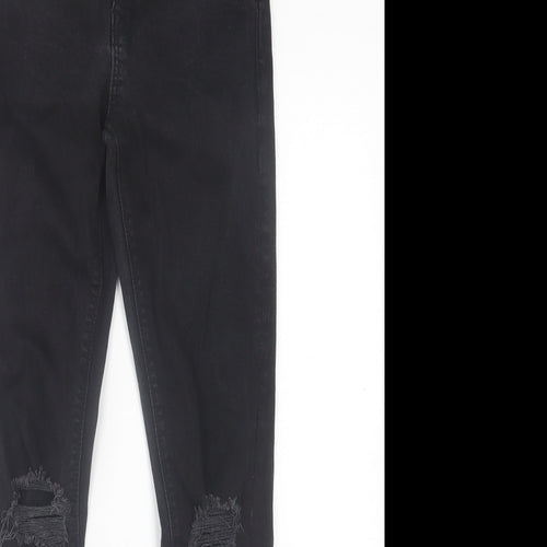 ASOS Mens Black  Cotton Skinny Jeans Size 28 in L30 in Regular Button - Short Leg