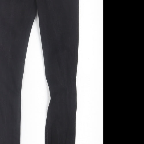 ASOS Mens Black  Cotton Skinny Jeans Size 28 in L30 in Regular Button - Short Leg
