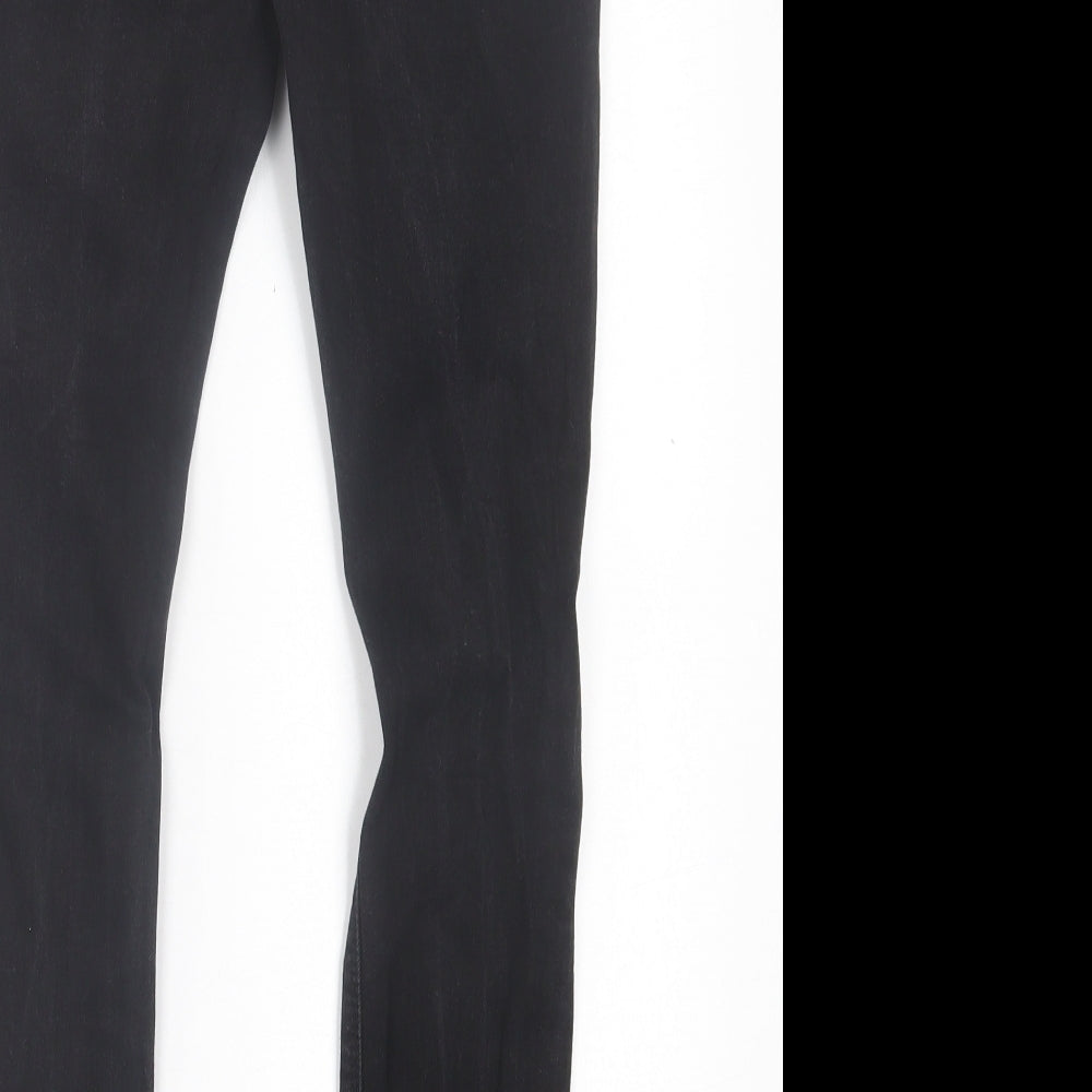 ASOS Mens Black  Cotton Skinny Jeans Size 28 in L30 in Regular Button - Short Leg