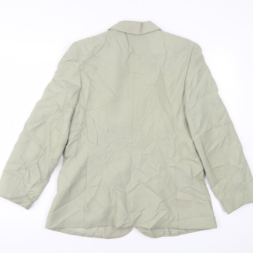 St. Michael Womens Green   Jacket Blazer Size 16  Button