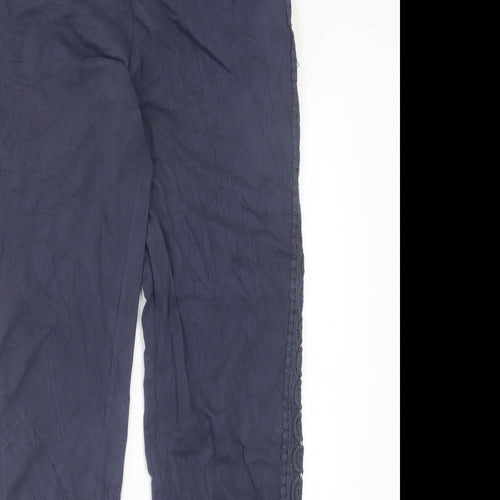 Esprit Womens Blue Floral Cotton Capri Leggings Size 12 L30 in