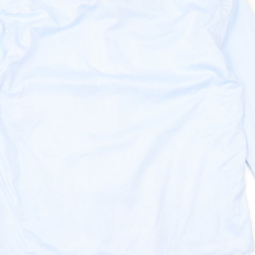 Benetti Mens Blue  Cotton  Dress Shirt Size 16.5 Collared Button