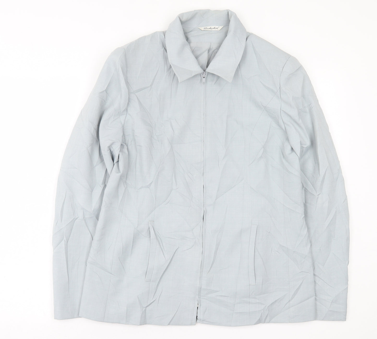 Berkertex Womens Blue   Jacket  Size 14  Zip
