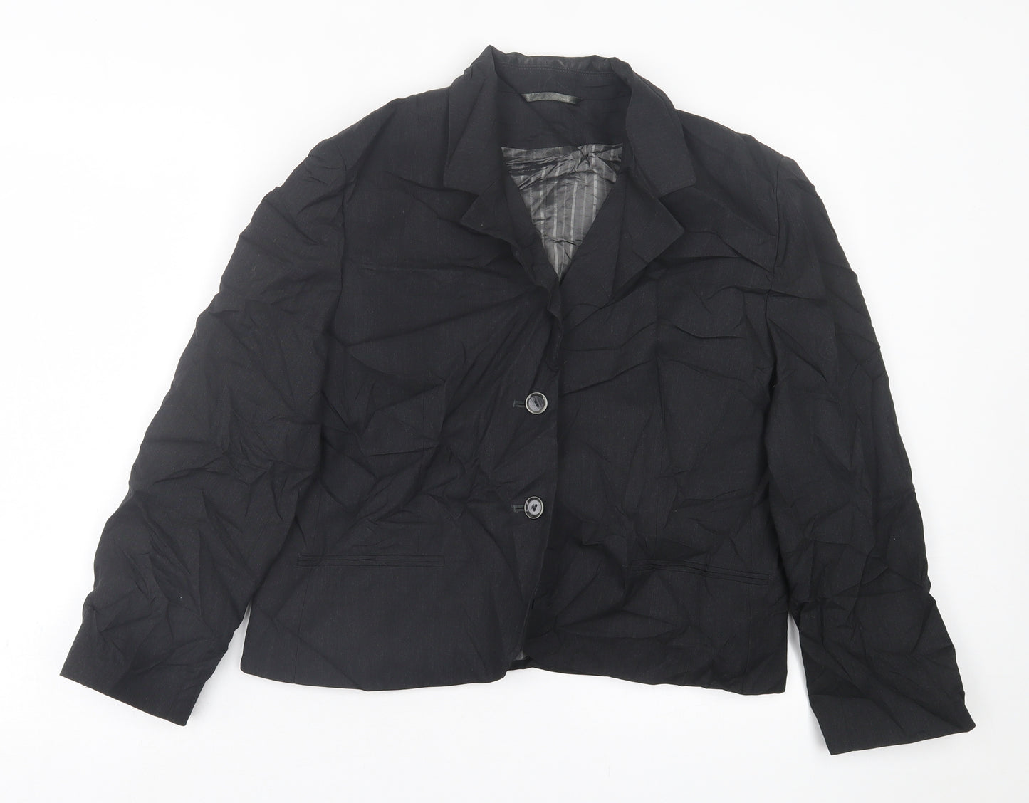 Waredrobe Womens Black   Jacket Blazer Size 14  Button