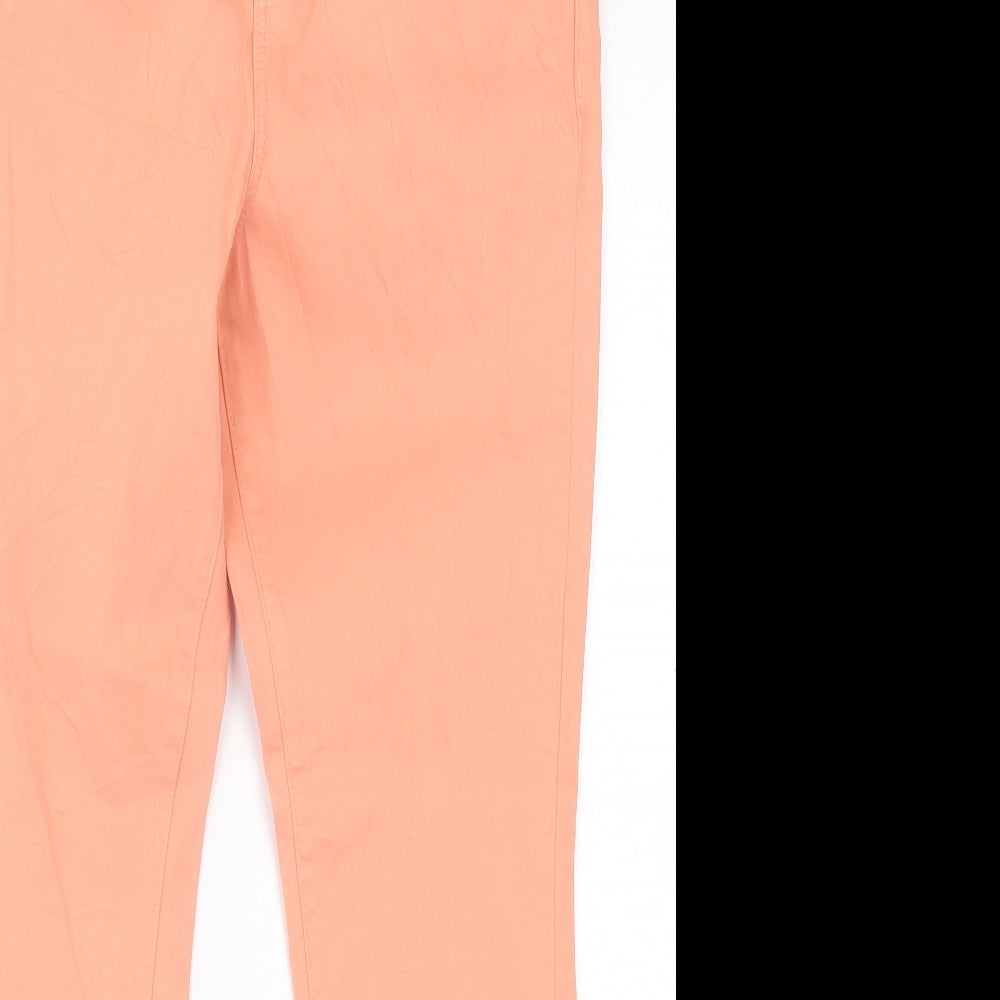 TU Womens Pink  Cotton Skinny Jeans Size 10 L27 in Regular Button