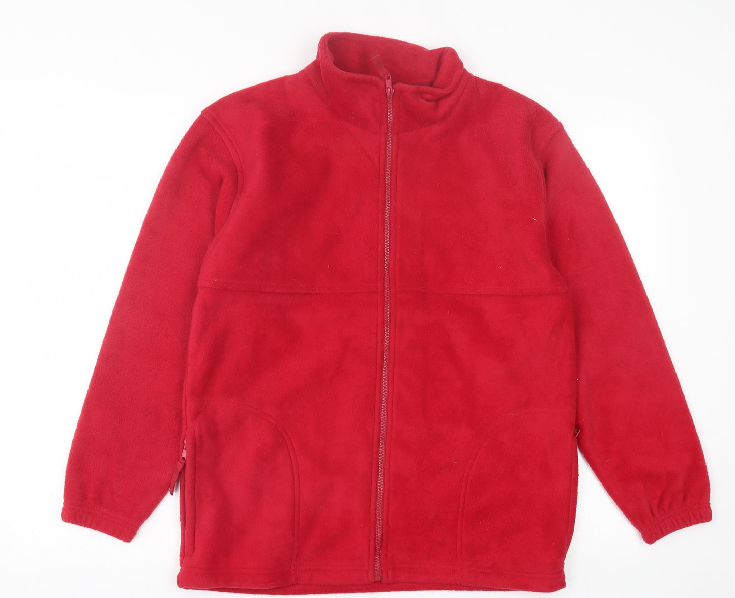 Blue Max Boys Red   Jacket  Size 11-12 Years  Zip