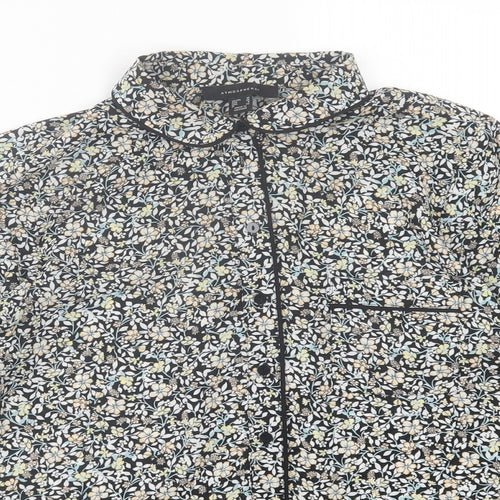 Atmosphere Womens Multicoloured Floral Polyester Basic Button-Up Size 10 Collared