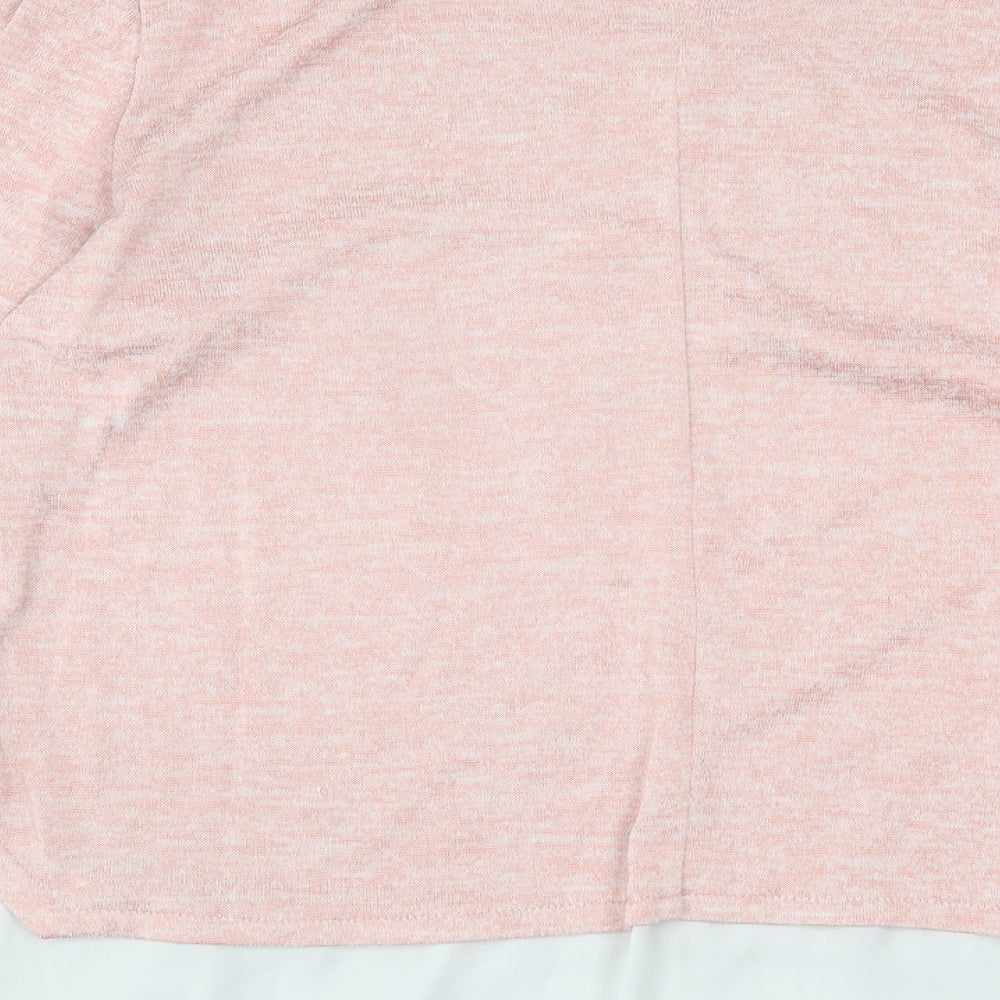 Primark Womens Pink Collared  Polyester Pullover Jumper Size L