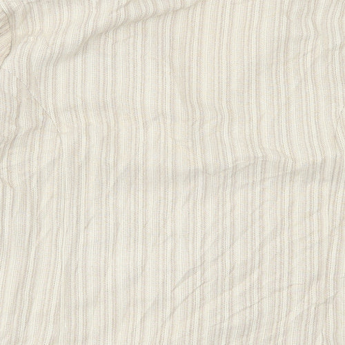 EWM Womens Beige Striped  Jacket Blazer Size 18  Button
