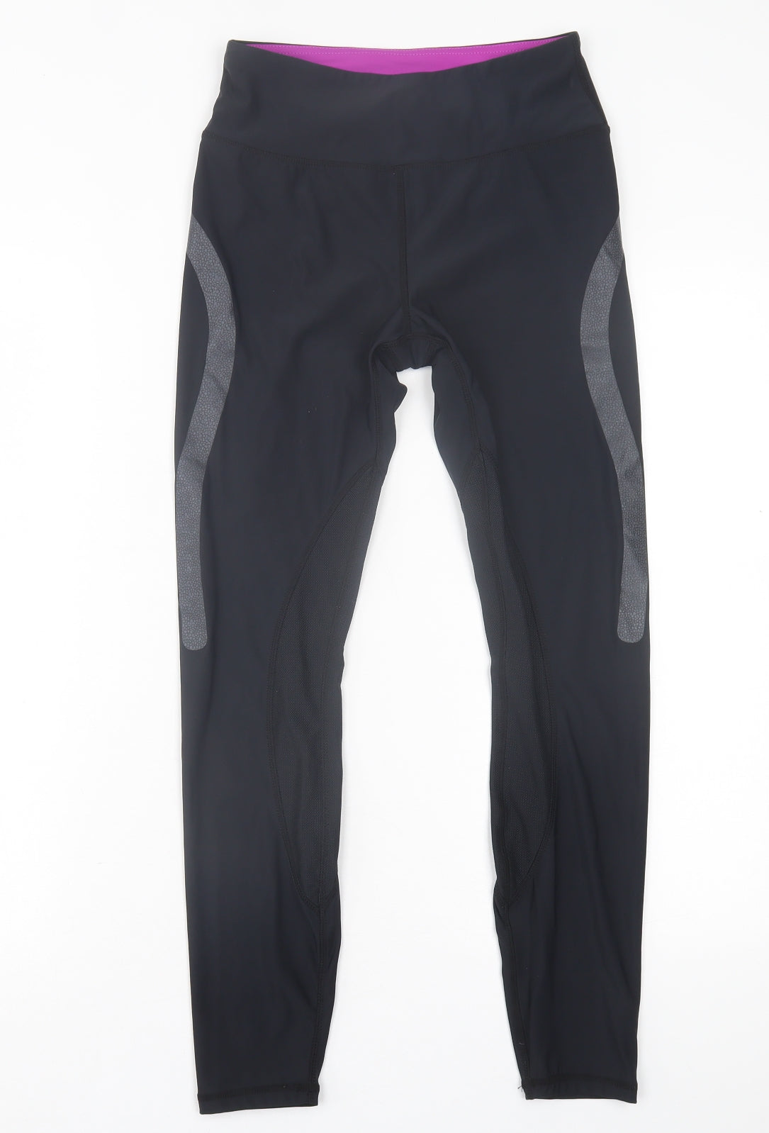 Kyodan Womens Black  Polyester Capri Leggings Size S L27 in