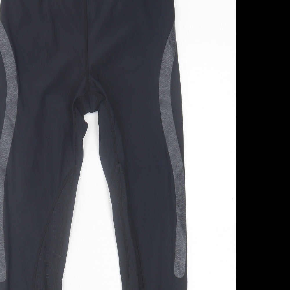 Kyodan Womens Black  Polyester Capri Leggings Size S L27 in