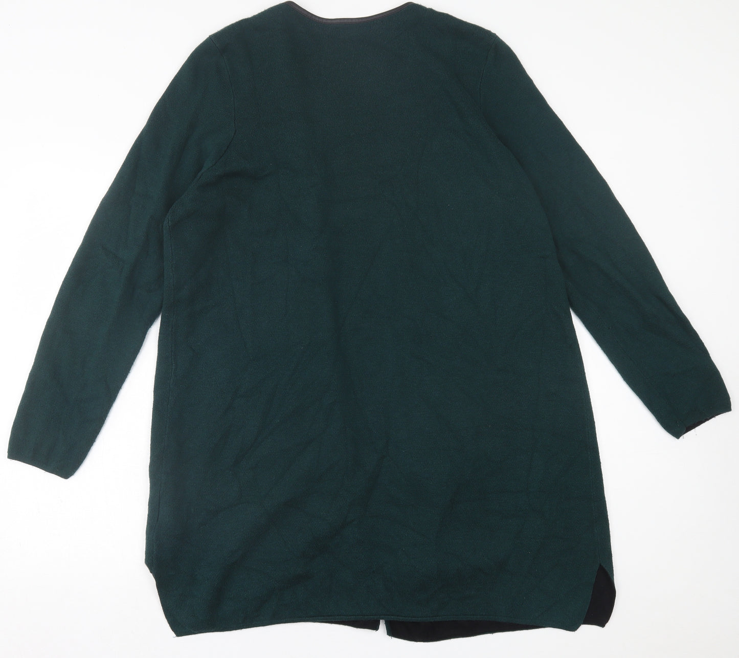 Marks and Spencer Womens Green V-Neck  Polyamide Cardigan Jumper Size XL