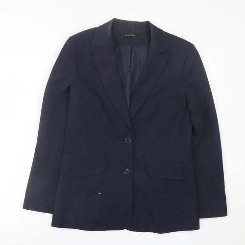 Dunnes Stores Womens Blue   Jacket Blazer Size 12  Button