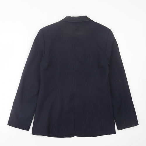 Dunnes Stores Womens Blue   Jacket Blazer Size 12  Button
