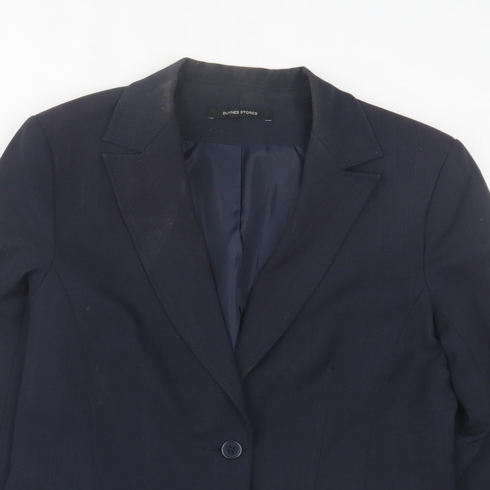 Dunnes Stores Womens Blue   Jacket Blazer Size 12  Button