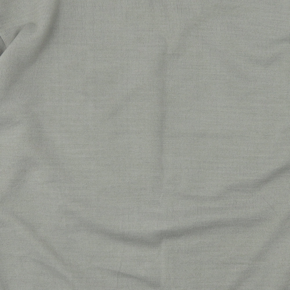 Lyle & Scott Mens Green V-Neck  Acrylic Pullover Jumper Size XL