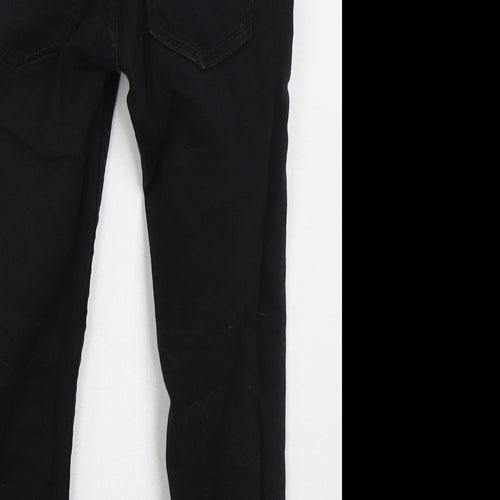 NEXT Boys Black  Cotton Skinny Jeans Size 5 Years  Regular Button