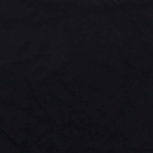 F&F Girls Black  Cotton Cropped T-Shirt Size 11-12 Years Crew Neck Pullover - Arizona
