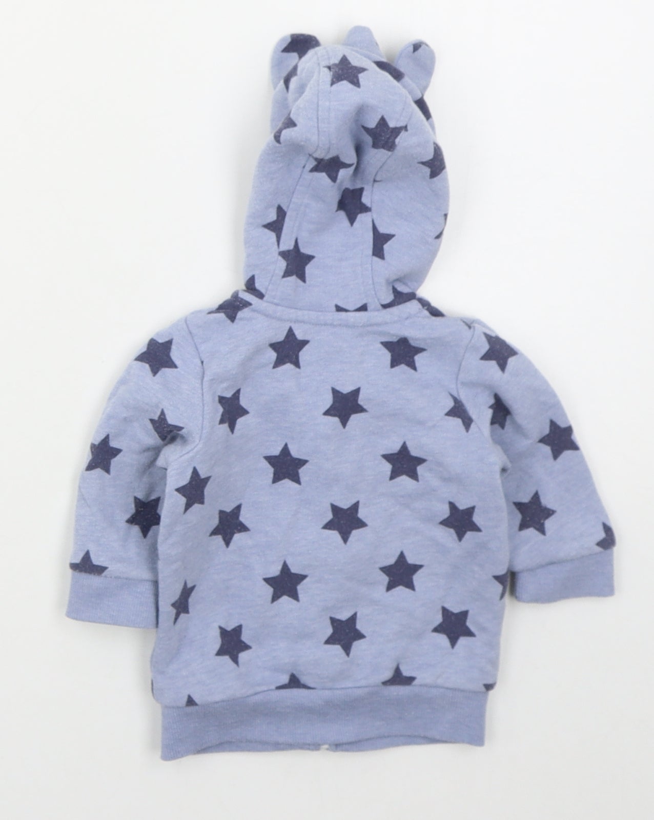 George Boys Blue   Jacket  Size 0-3 Months   Zip - Stars