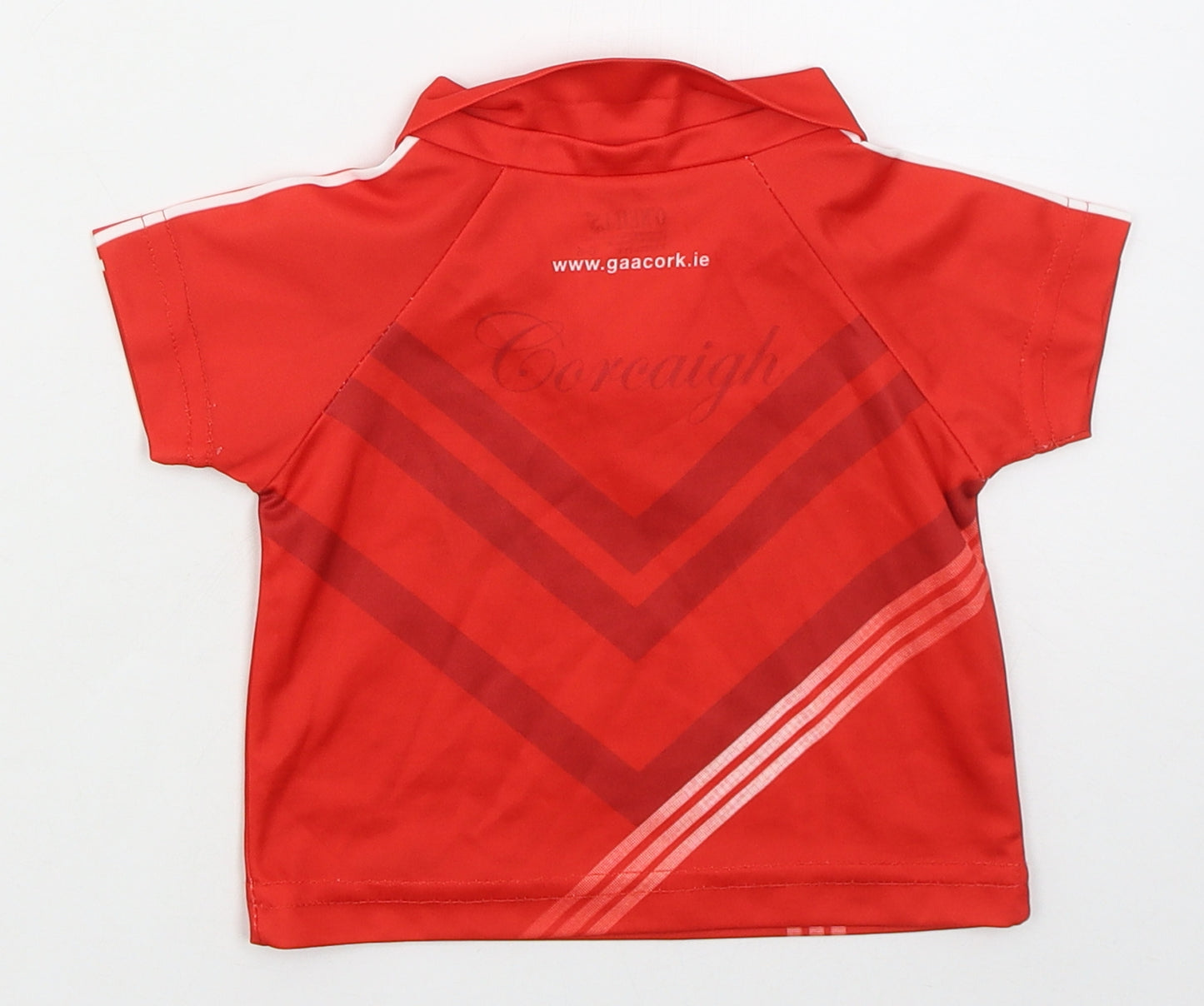 O'Neills Boys Red  Polyester Basic Polo Size 0-3 Months Collared Pullover - o2