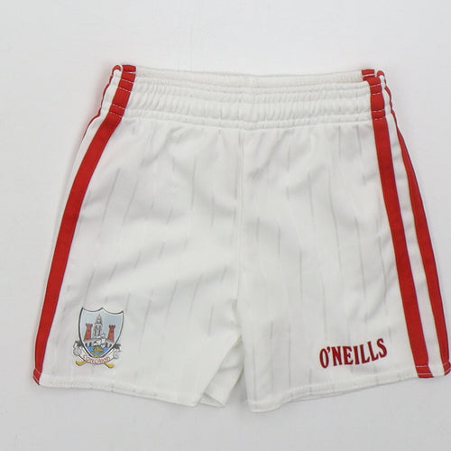 O'Neills Boys White  Polyester Sweatpants Trousers Size 0-3 Months   - Corgaigh