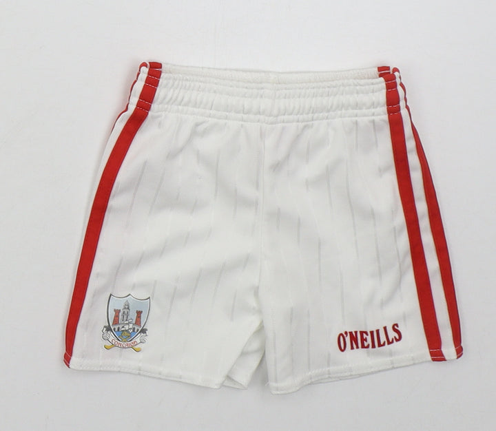 O'Neills Boys White Polyester Sweatpants Trousers Size 0-3 Months - Corgaigh