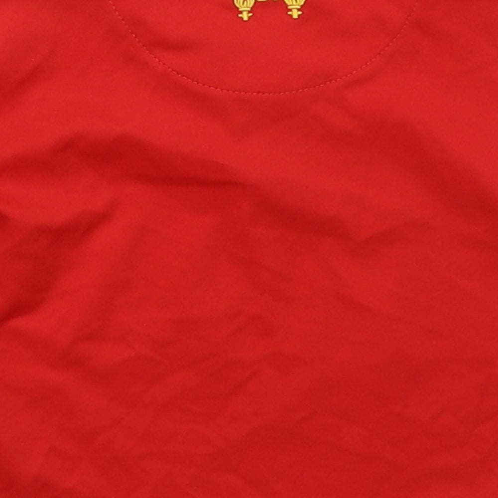 New Balance Boys Red  Polyester Basic T-Shirt Size 3-6 Months Crew Neck Pullover - LFC