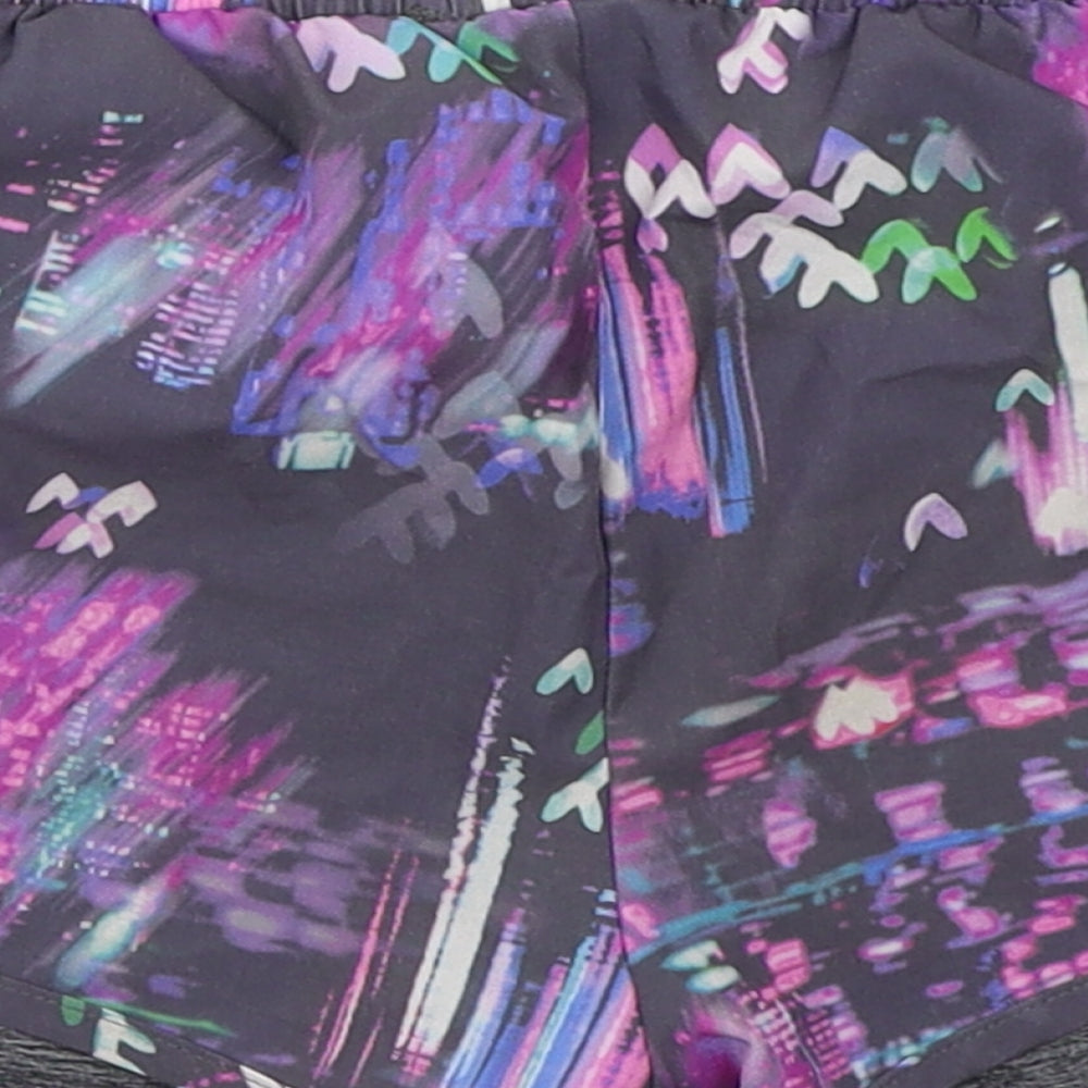 NEXT Girls Grey  Polyester Sweat Shorts Size 6 Years  Regular  - Purple