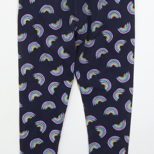 NEXT Girls Blue  Cotton Carrot Trousers Size 7 Years  Regular