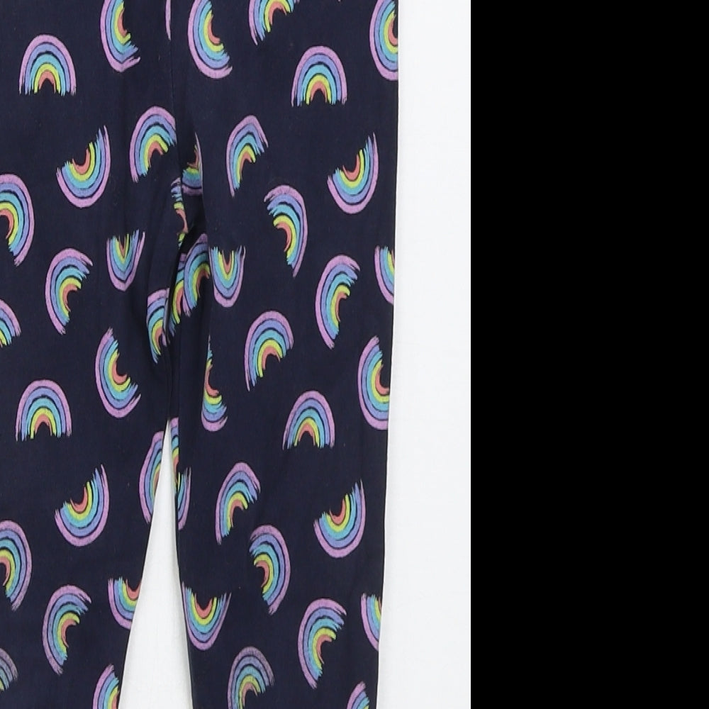 NEXT Girls Blue  Cotton Carrot Trousers Size 7 Years  Regular