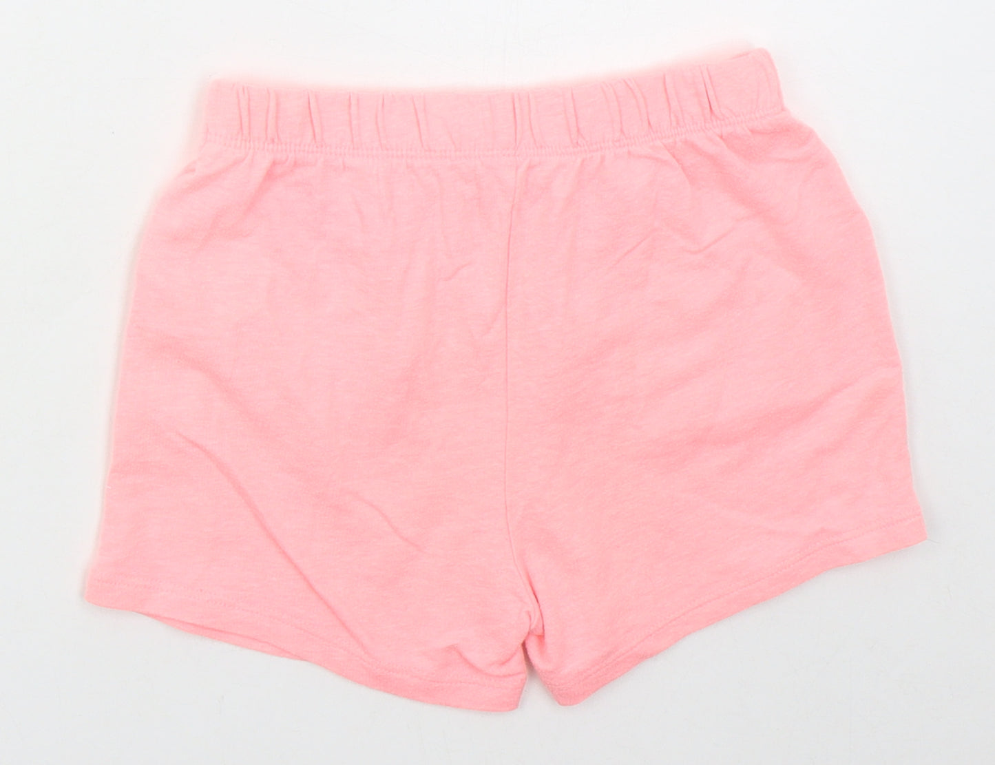 Matalan Girls Pink  Cotton Sweat Shorts Size 5-6 Years  Regular Drawstring