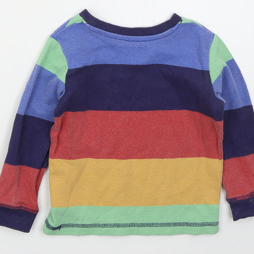 Dunnes Boys Multicoloured Striped Cotton Pullover Sweatshirt Size 2-3 Years  Pullover