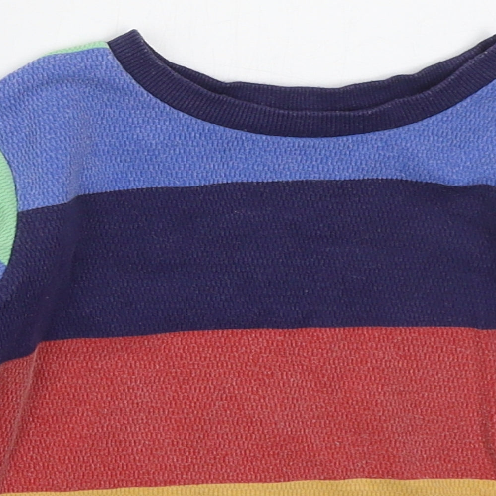 Dunnes Boys Multicoloured Striped Cotton Pullover Sweatshirt Size 2-3 Years  Pullover