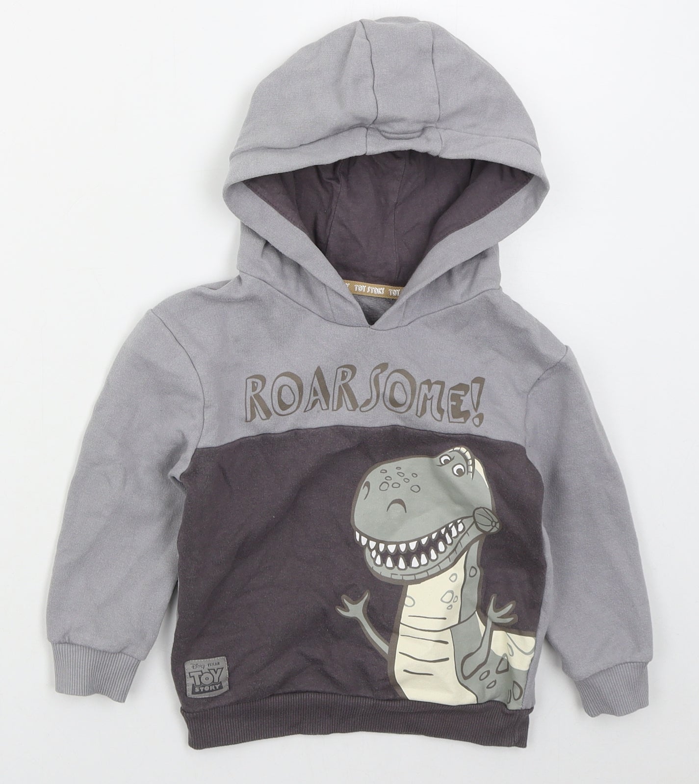George Boys Grey  Cotton Pullover Hoodie Size 2-3 Years  Pullover - To Story