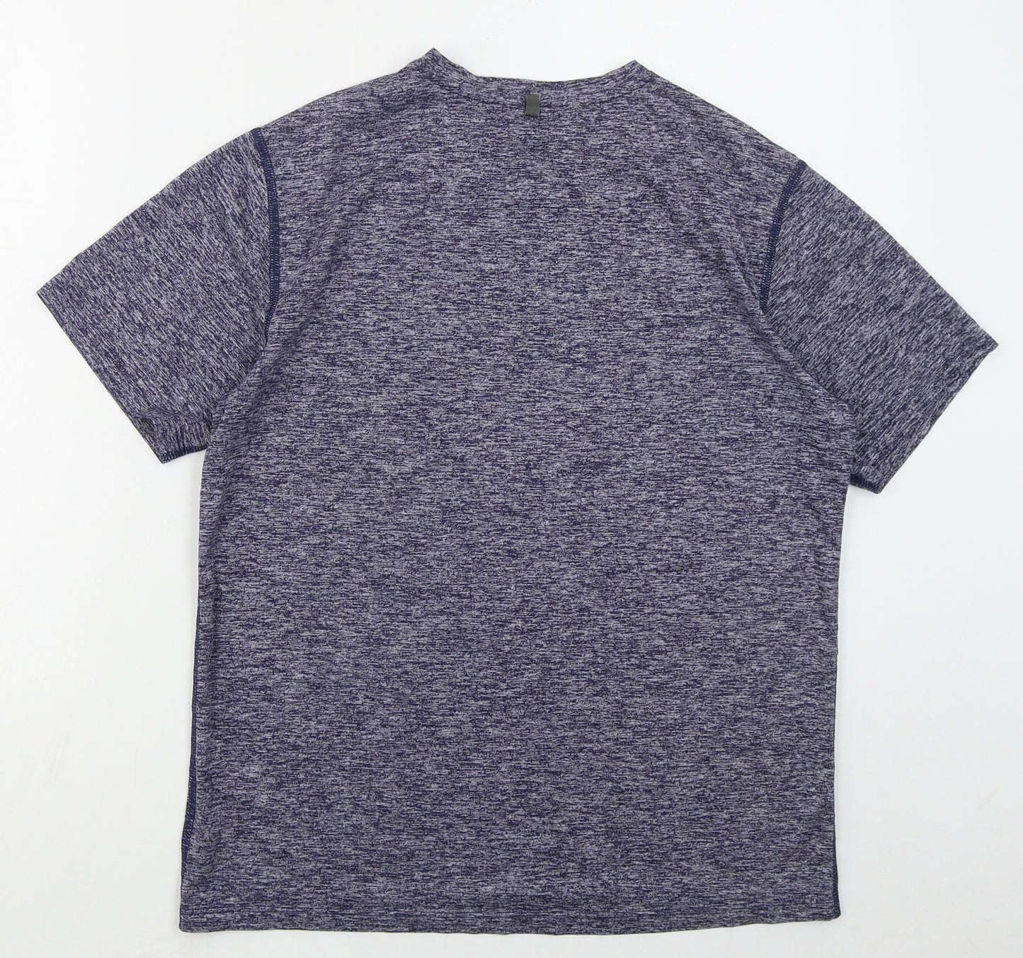 New Balance Mens Blue  Polyester Basic T-Shirt Size M Crew Neck Pullover