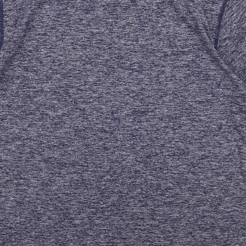 New Balance Mens Blue  Polyester Basic T-Shirt Size M Crew Neck Pullover