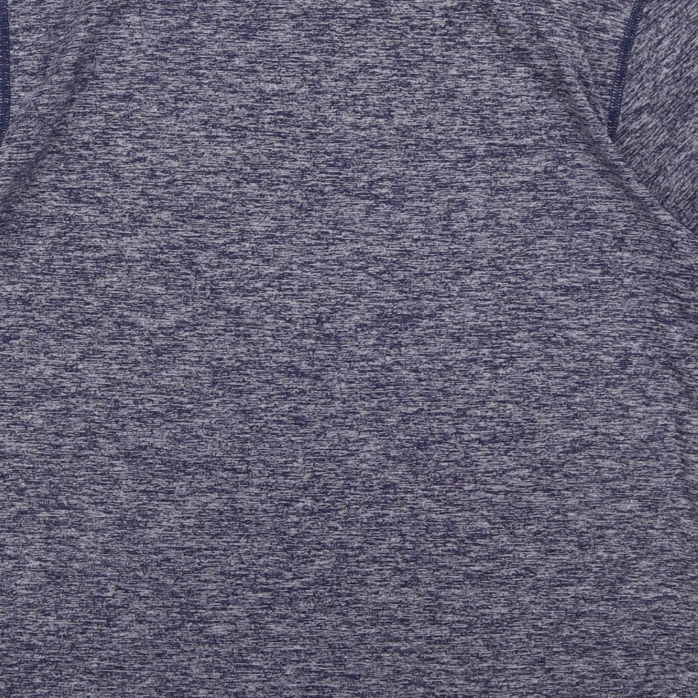 New Balance Mens Blue  Polyester Basic T-Shirt Size M Crew Neck Pullover